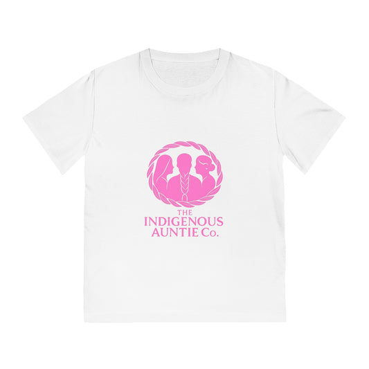 Indigenous Auntie Co. Valentine’s Day Pink Logo T-Shirt
