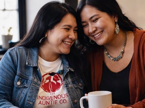 Indigenous Auntie Co. Valentine’s Day Red Logo T-Shirt