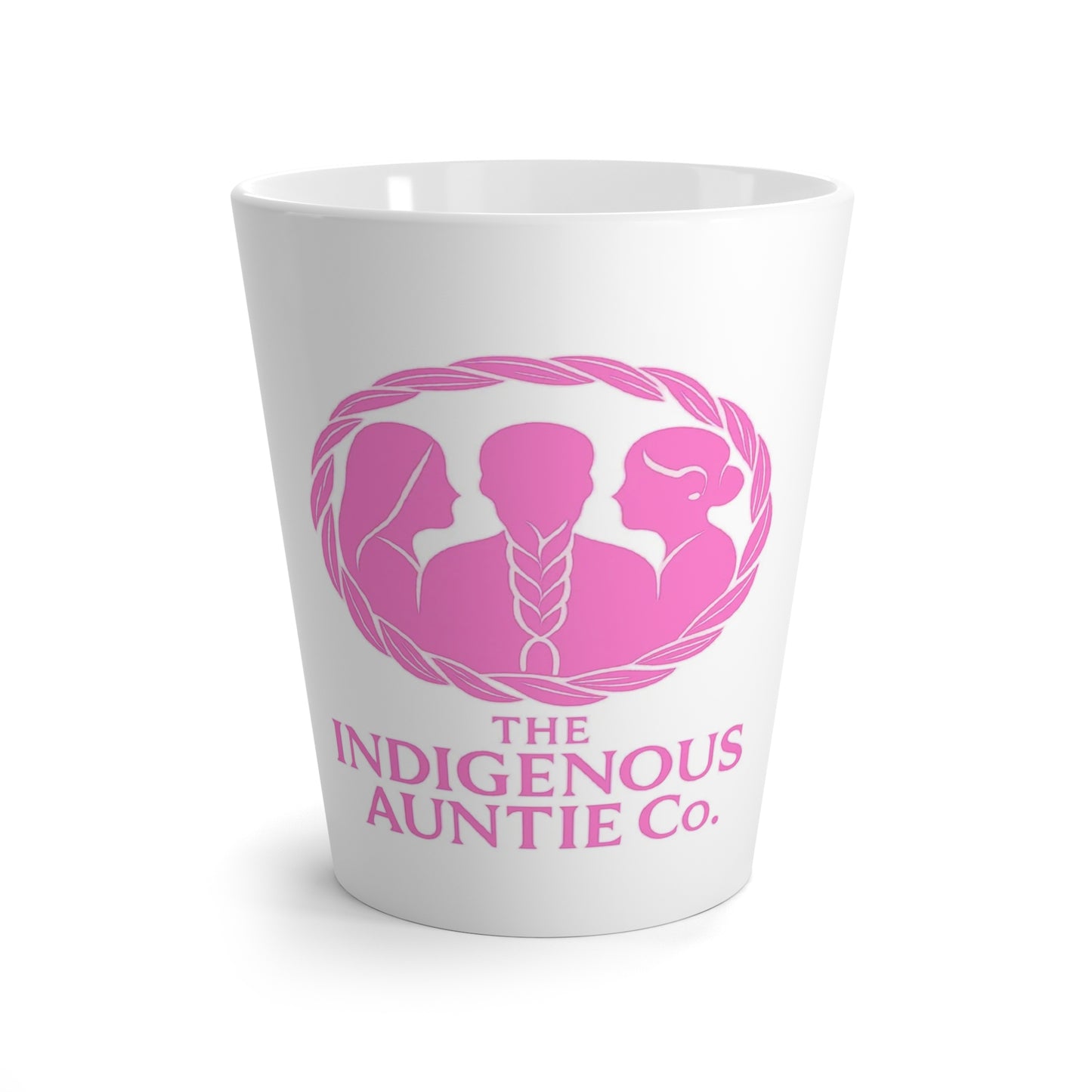 The Indigenous Auntie Co. Valentine’s Day Pink Latte Mug