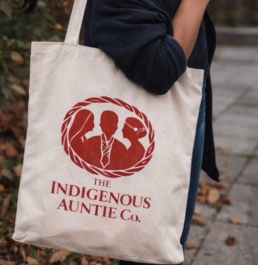 Indigenous Auntie Co. Valentine’s Day Canvas Tote