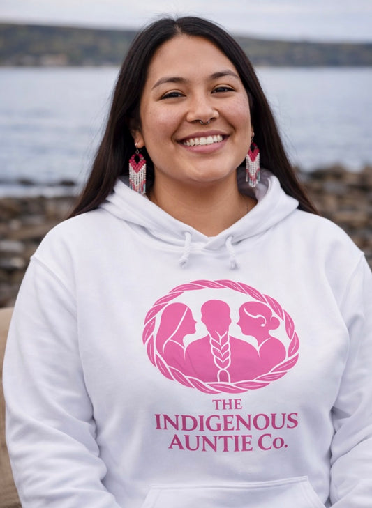 Valentine’s Day PINK Hoodie - The Indigenous Auntie Co.