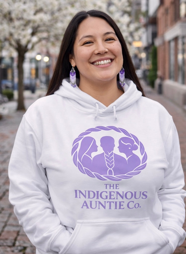 Valentine’s Day PURPLE Hoodie - The Indigenous Auntie Co.