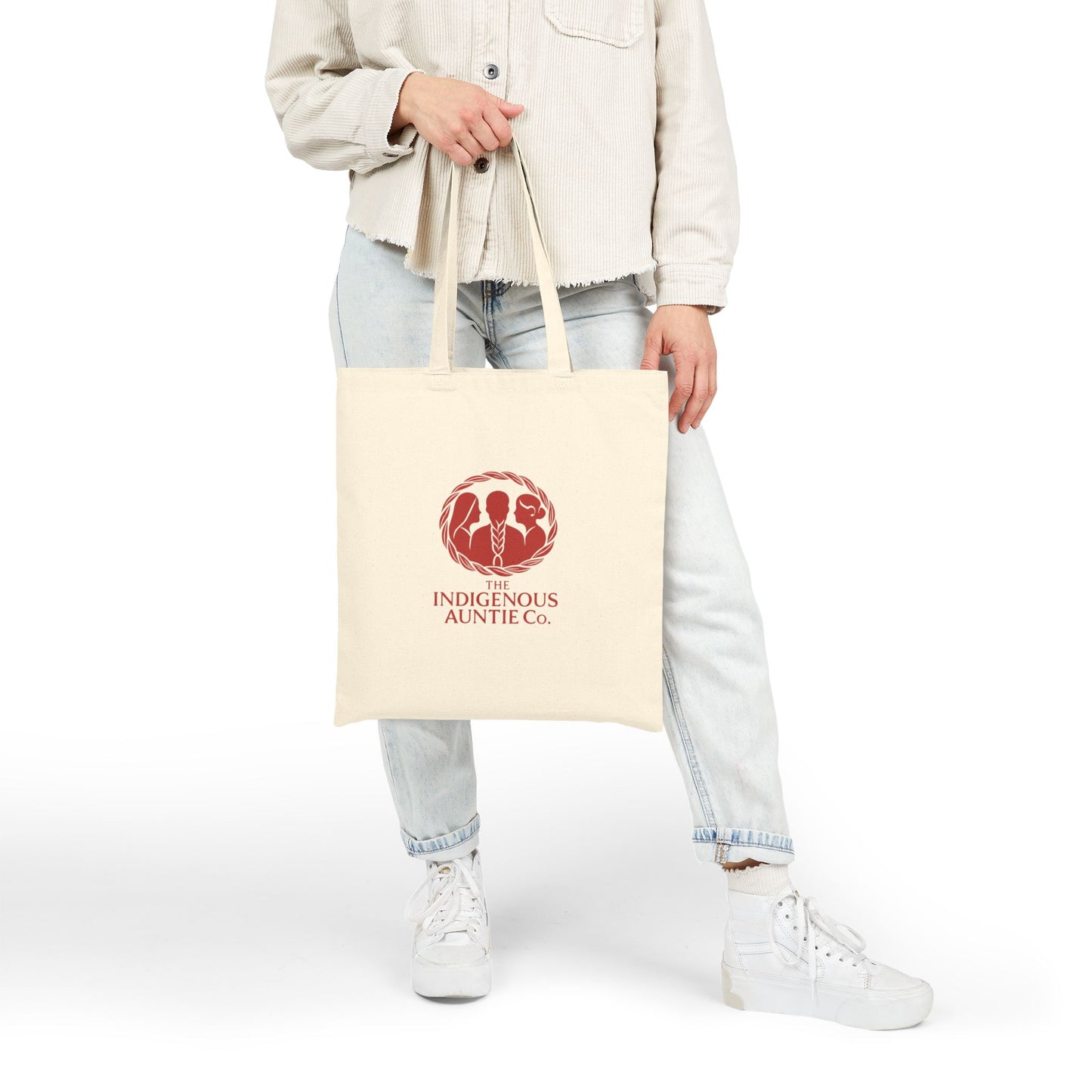 Indigenous Auntie Co. Valentine’s Day Canvas Tote