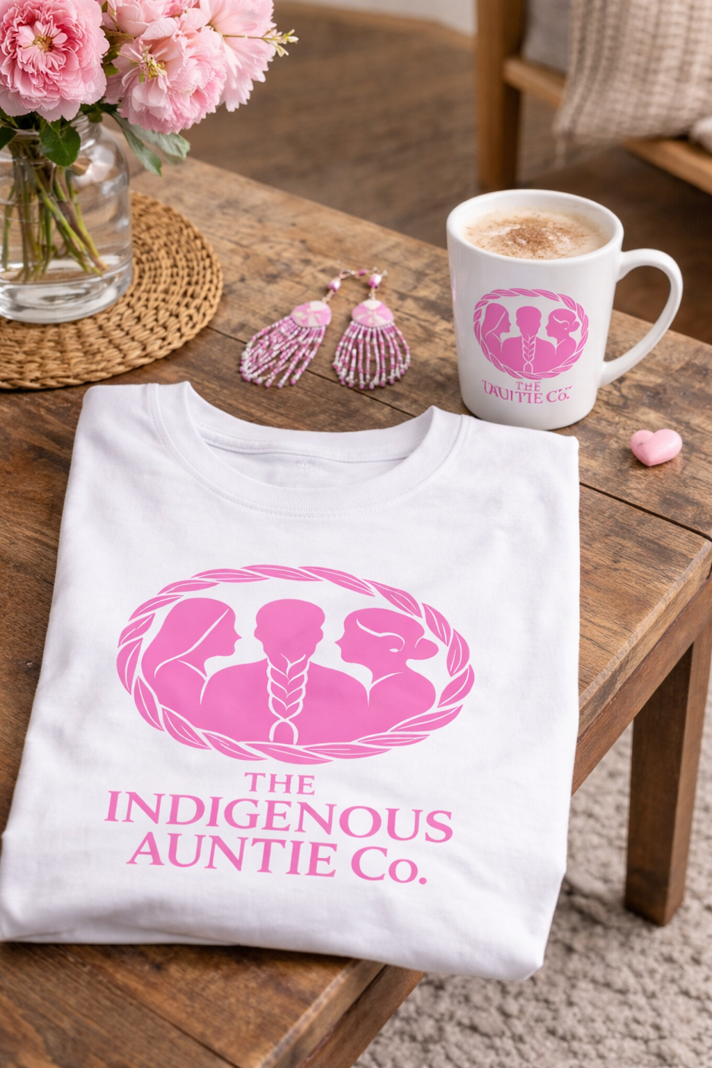 Valentine's Day PINK Gift Set | Mug, Tote & T-shirt Bundle